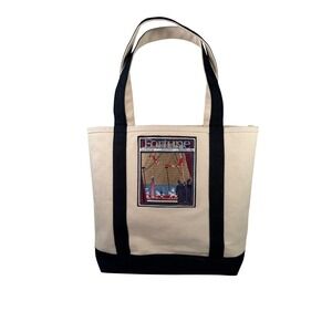 Lands'‎ End Canvas Eco Bag Fortune Magazine May 1935 Circus Patch Embroidery